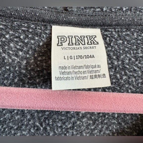 PINK Tropical Zip Hoodie Sweatshirt L - Picture 7 of 15